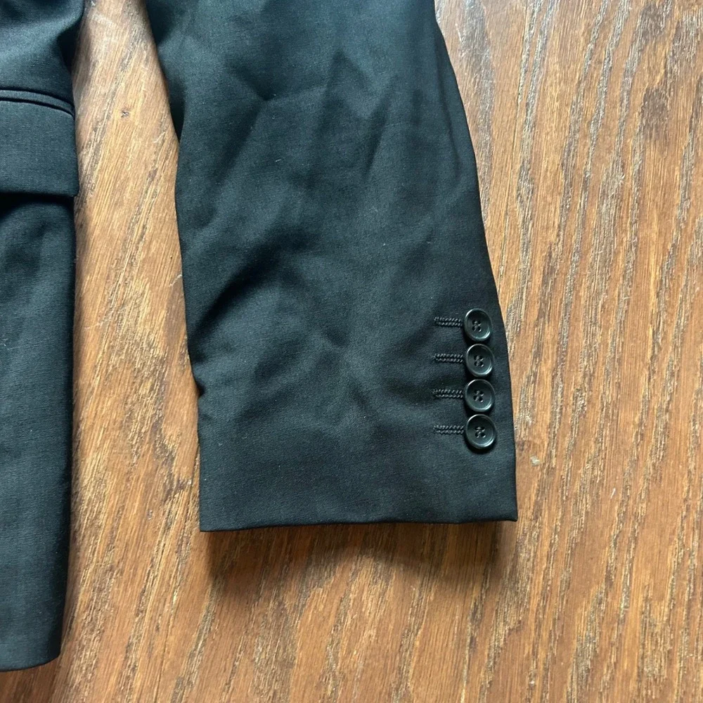 Zara Man Blazer Mens Black Two Button Tailored Suit Jacket 38R